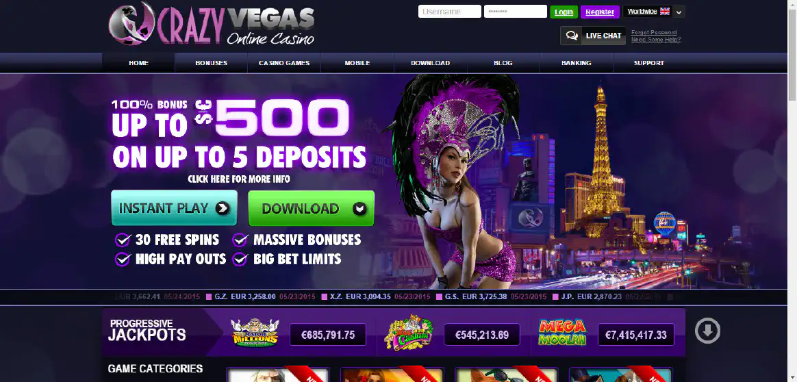 Crazy Vegas casino