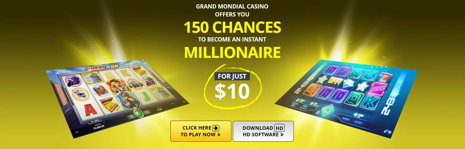 Grand Mondial casino bonus