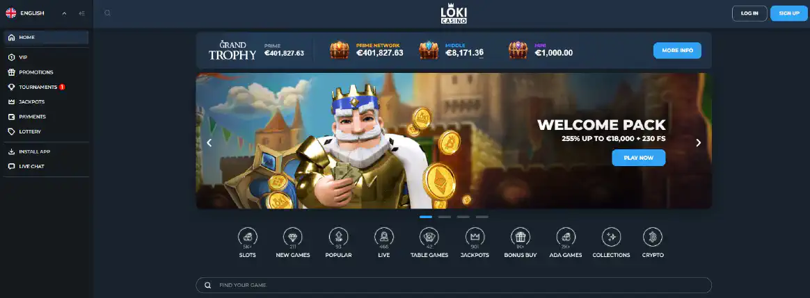 Loki Casino site