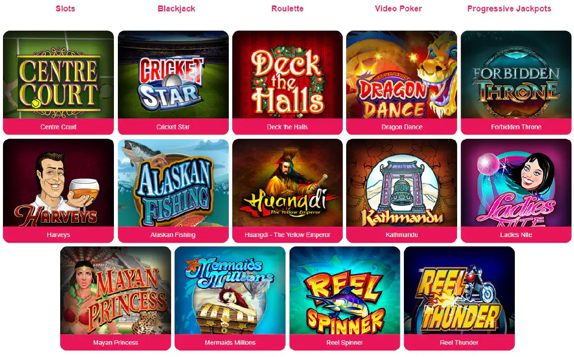 Spin Palace Casino games